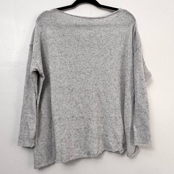 ASOS Womens Pullover Sweater Scoop Neck Long Sleeve Relaxed Fit Gray Medium - Picture 2 of 2